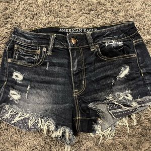American Eagle Distressed Denim Shorts